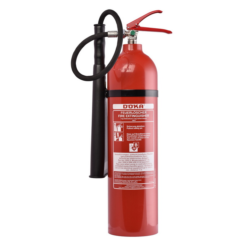 DÖKA CO2-Feuerlöscher mit Aluminiumflasche